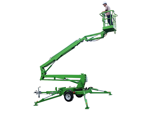 Towable Hydraulic Articulated Boom Lift